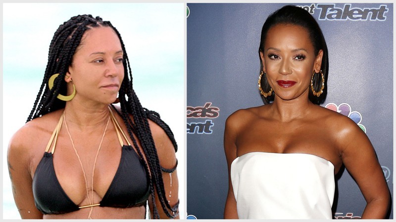 Mel B s make-upom a bez